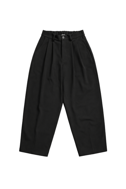 PLEATED PANTS - BLACK
