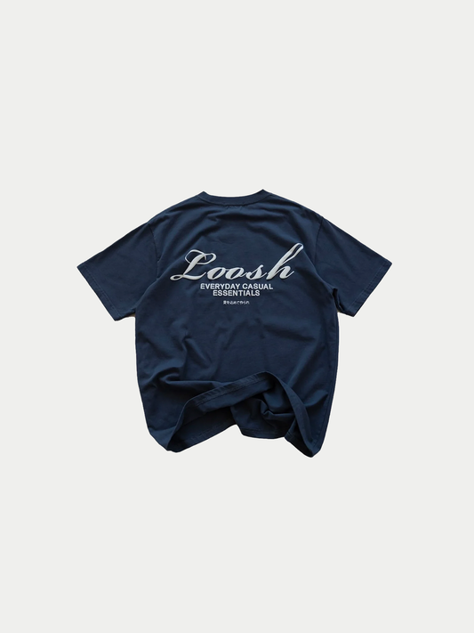 WASHED TEE - NAVY BLUE