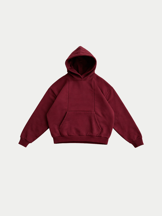 COMFY HOODIE - WINE RED