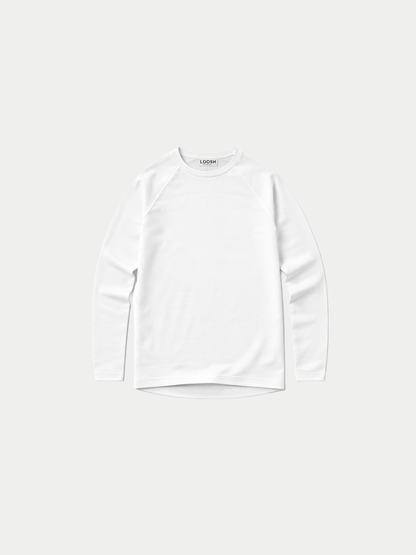 FITTED LONG SLEEVE - WHITE