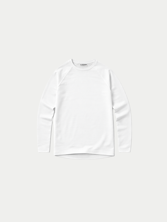 FITTED LONG SLEEVE - WHITE